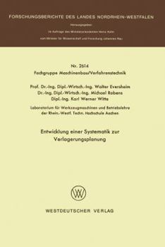 Paperback Entwicklung Einer Systematik Zur Verlagerungsplanung [German] Book