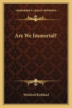 Paperback Are We Immortal? Book
