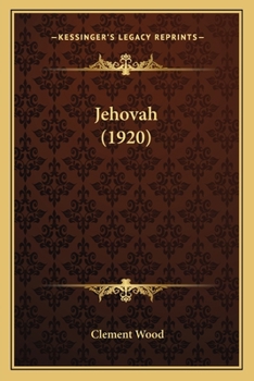 Paperback Jehovah (1920) Book