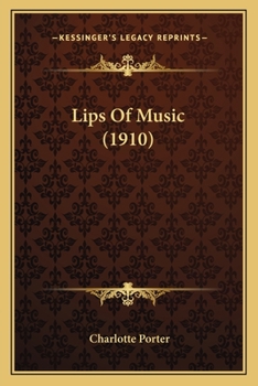 Paperback Lips Of Music (1910) Book