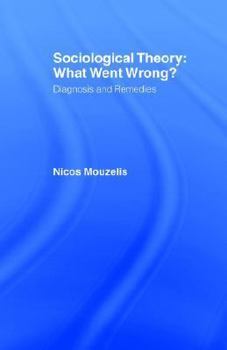 Paperback Sociological Theory: What went Wrong?: Diagnosis and Remedies Book