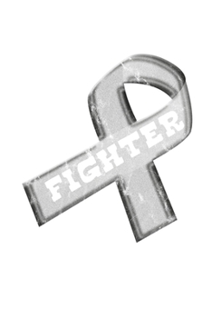 Paperback Fighter: Silver Ribbon Awareness Food Meal Planner Undated Journal 6"x9" 120 pages Book
