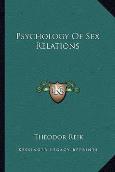 Paperback Psychology Of Sex Relations Book
