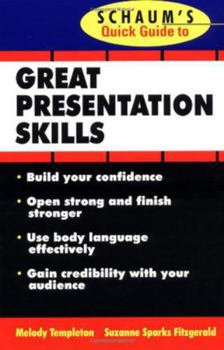 Paperback Schaum's Quick Guide to Great Presentations Book