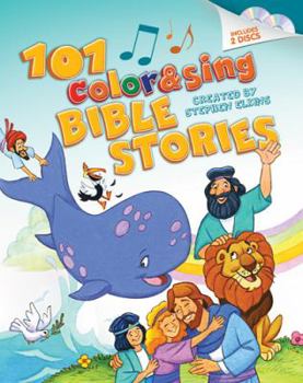 Hardcover 101 Color & Sing Bible Stories [With 2 CDs] Book