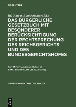 Hardcover Erbrecht [§§ 1922-2385] [German] Book