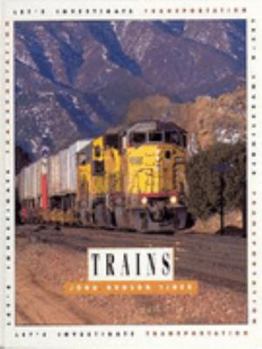 Hardcover Trains (Let's Investigate) Book