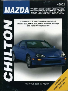 Paperback Mazda 323/MX-3/626/Millenia/Protege 1990-98 Repair Manual: Covers All U.S. and Canadian Models of Mazda 323, MX-3, 626, MX-6, Millenia, Protege and Fo Book