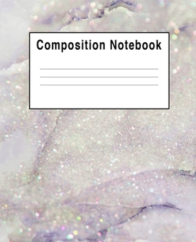 Paperback Composition Notebook: Rock Stone Faux Sparkles Book