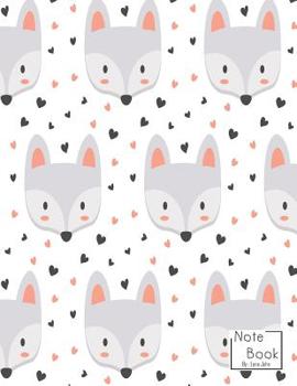 Paperback Notebook: Cutie Foxes Face Notebook and Dot Graph Line Sketch pages, Extra large (8.5 x 11) inches, 110 pages, White paper, Sket Book