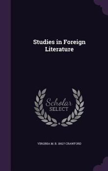 Hardcover Studies in Foreign Literature Book