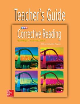 Paperback Corrective Reading Decoding Level A, Teacher Guide Book