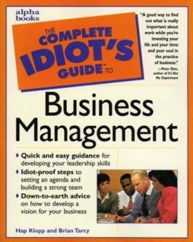 Paperback Complete Idiot's Guide to Business Management Book
