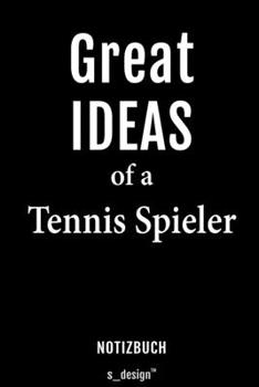 Notizbuch für Tennis Spieler: Originelle Geschenk-Idee [120 Seiten liniertes blanko Papier] (German Edition)