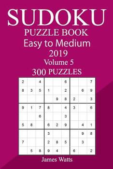 Paperback 300 Easy to Medium Sudoku Puzzle Book 2019 Book