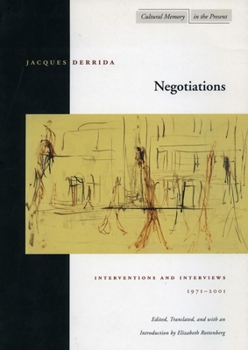 Paperback Negotiations: Interventions and Interviews, 1971-2001 Book