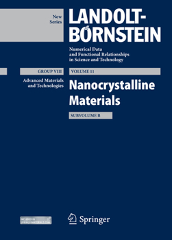 Hardcover Nanocrystalline Materials: Subvolume B Book