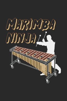 Paperback Marimba Ninja: 120 Pages I 6x9 I Graph Paper 4x4 Book