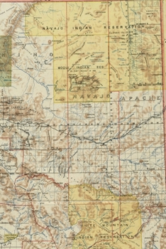 1897 Map of Arizona : A Poetose Notebook / Journal / Diary (50 Pages/25 Sheets)