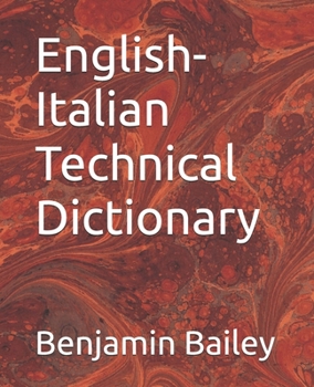 Paperback English-Italian Technical Dictionary Book