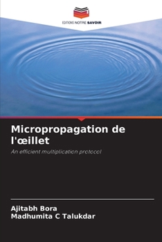 Paperback Micropropagation de l'oeillet [French] Book