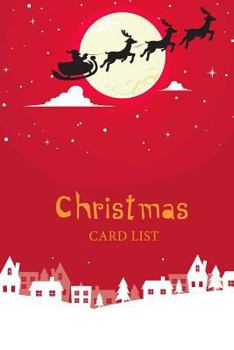Christmas Card List: Christmas Card Address Book List, Tracker for Holiday Card Mailings Send & Receive, Personalized Christmas Gift, Size