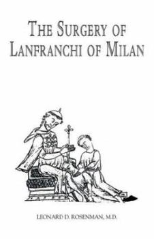 Paperback The Surgery of Lanfranchi of Milan Book