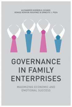 Hardcover Governance in Family Enterprises: Maximising Economic and Emotional Success Book