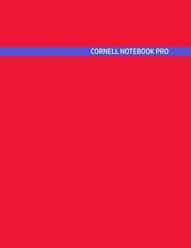 Paperback Cornell Notebook Pro: Large Note Taking System For School And University. College Ruled Pretty Light Notes. Painful Red Old Purple Cover - T Book