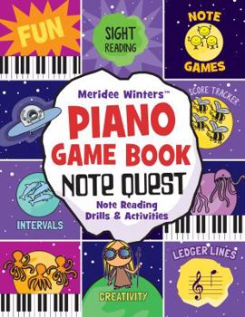 Paperback Meridee Winters Note Quest (Piano Game Book): Note Reading Drills and Activities Book