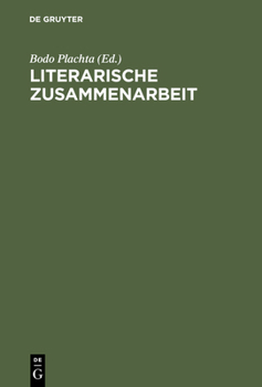 Hardcover Literarische Zusammenarbeit [German] Book