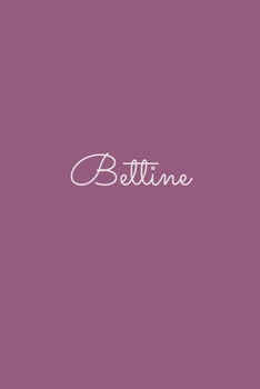 Bettine: notebook with the name on the cover, elegant, discreet, official notebook for notes, dot grid notebook,