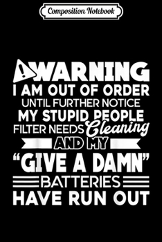 Composition Notebook: Plumber - Plumber Warning  Journal/Notebook Blank Lined Ruled 6x9 100 Pages