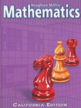 Library Binding Houghton Mifflin Mathematics, California Edition Book