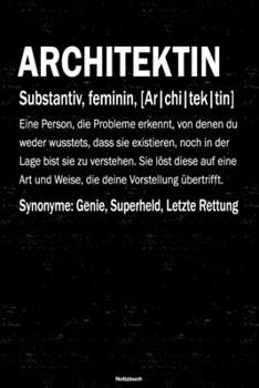 Architektin Notizbuch: Architektin Journal DIN A5 liniert 120 Seiten Geschenk (German Edition)