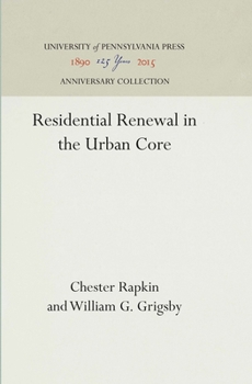Hardcover Residential Renewal in the Urban Core Book