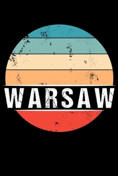 Paperback Warsaw: 100 Pages 6 'x 9' - Travel Journal or Notebook Book