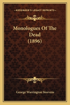 Paperback Monologues Of The Dead (1896) Book