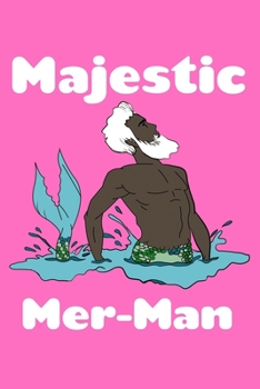 Paperback Majestic Mer Man: Comic Book Notebook Paper Book