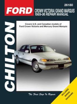 Paperback Chilton's Ford Crown Victoria 1989-06 Repair Manual Book