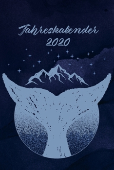Paperback Jahreskalender 2020: 365 Tage 52 / 53 Wochen undatiert A5 Notizbuch f?r Notizen & Termine Wochenplaner 200 Seiten [German] Book