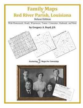 Paperback Family Maps of Red River Parish, Louisiana Book