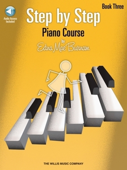 Paperback Step by Step Piano Course - Book 3 (Book/Online Audio) Book
