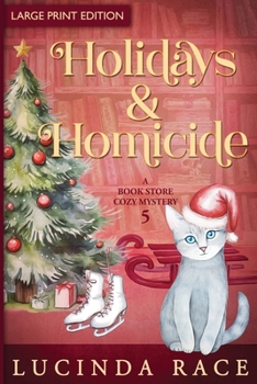 Paperback Holidays & Homicide LP [Large Print] Book