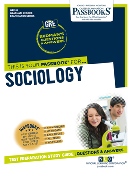 Paperback Sociology (Gre-18): Passbooks Study Guide Volume 18 Book