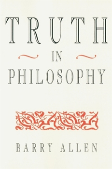 Paperback Truth in Philosophy Book