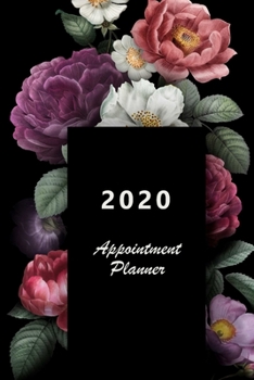 Paperback 2020 Appointment Planner: Hourly agenda. Monthly and Weekly planner. Week on 2 pages. Square layout. Schedule, arrange, plan events. Monday star Book