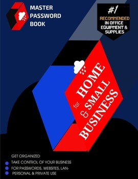 Master Password Book: For Home & Small Business