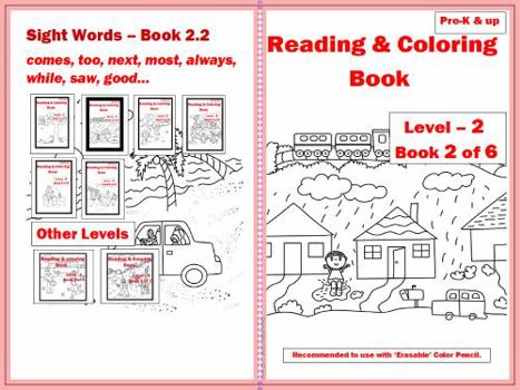 Paperback Reading & Coloring Book - Level 2 - Book 2 of 6 Book
