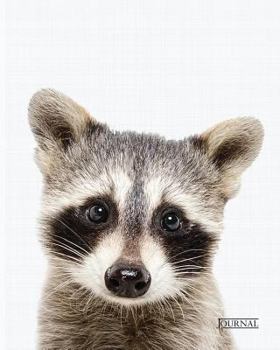 Paperback Raccoon Journal 8x10 inch 102 Page Line Notebook/Diary Book